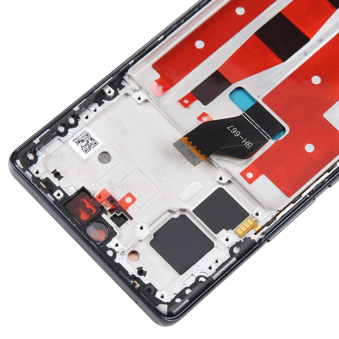 Original LCD Screen For Honor 70 Digitizer Full Assembly with Frame (Black)