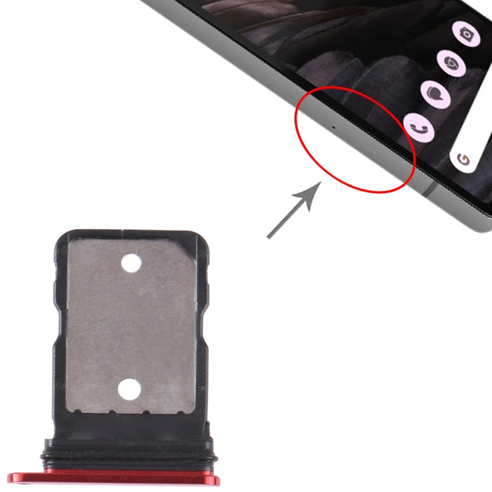 For Google Pixel 7A Original SIM Card Tray with SIM Pin (Red)