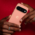Close-up of Google Pixel 11 Pro polished gold metal edges