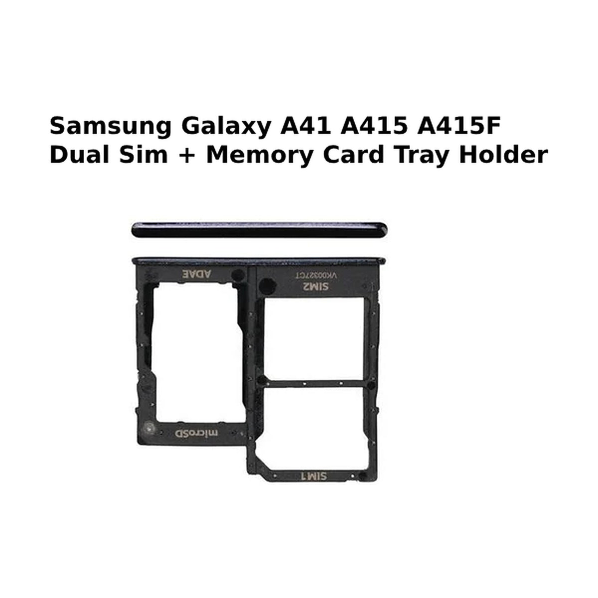 For Samsung Galaxy A41 A415 A415F Dual Sim + Memory Card Tray Holder - Black UK