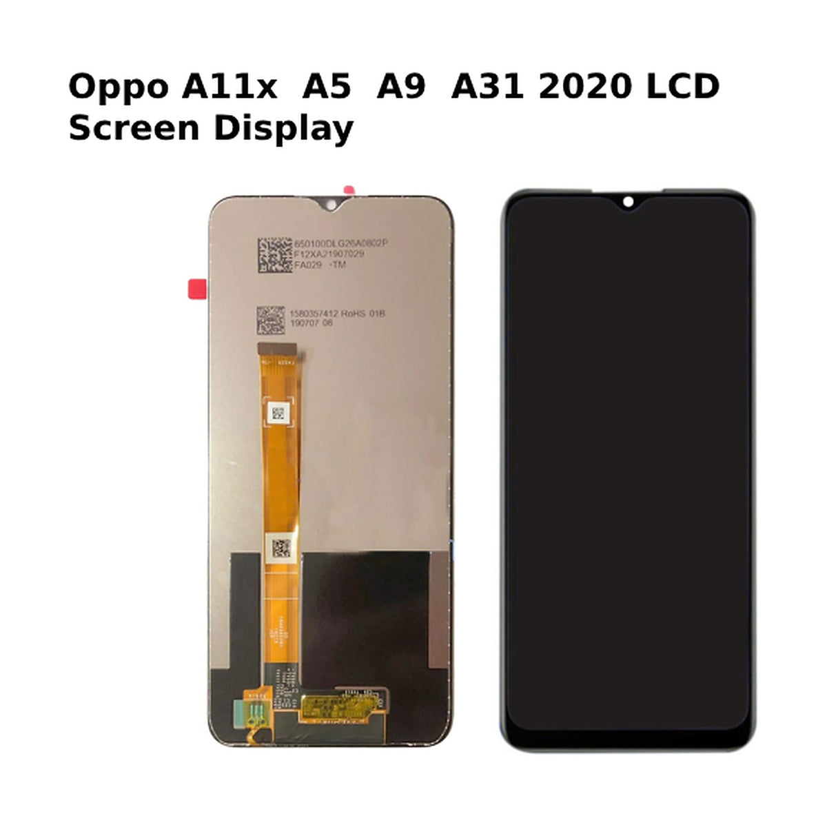 For Oppo A11x A5 A9 A31 2020 LCD Screen display Touch Digitizer Black -UK