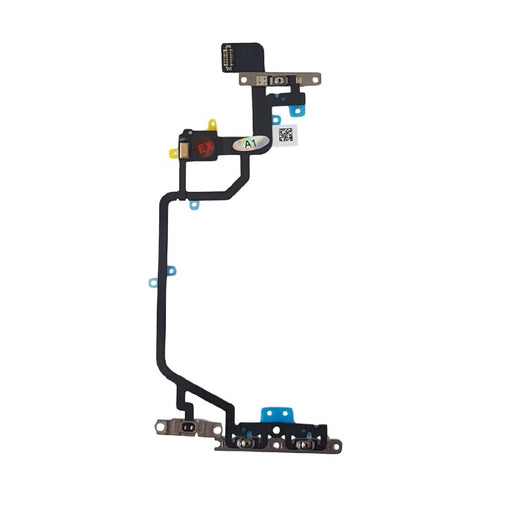 iPhone XR Power On Off + Volume Flex Cable Volume Button w/ Brackets