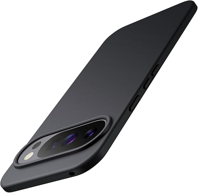 JETech Case for Google Pixel 10/10 Pro 2025, Soft TPU Protective Phone Cover with Matte Finish, Shockproof (Obsidian)
