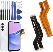 YWLRONG for Samsung Galaxy A15 LCD Display Screen Flex Cable for Samsung A15 A155 A156 Motherboard Mainboard Connector Flex Cable Ribbon Digitizer Assembly Replacement with Tools