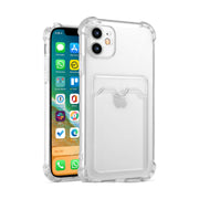 Protective Gel Case: Sleek Design with Convenient Card Slot for iPhone 15, 14, 13, 12 Pro Max