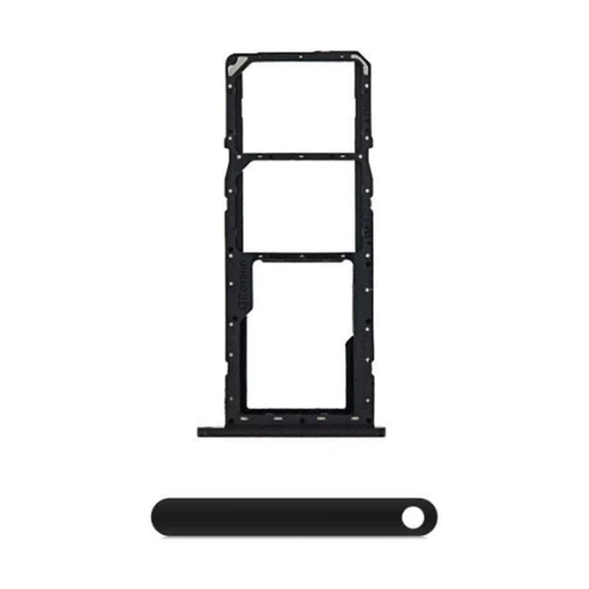 For Samsung Galaxy A01 A015F Replacement Dual Sim Card Tray (Black)