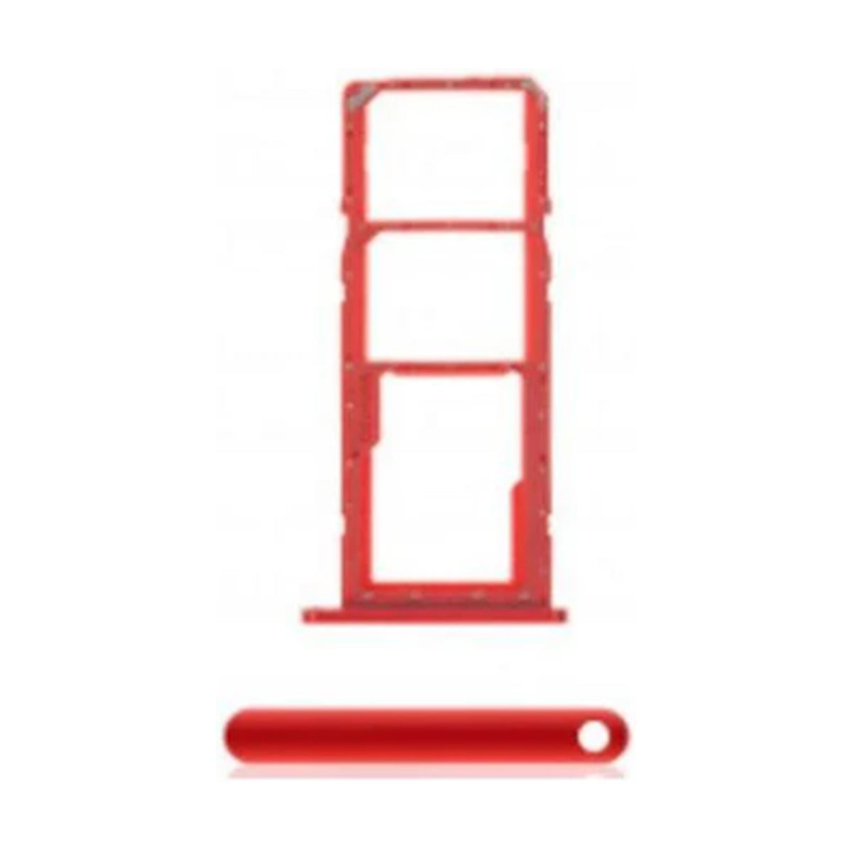 For Samsung Galaxy A01 A015F Replacement Dual Sim Card Tray (Red)