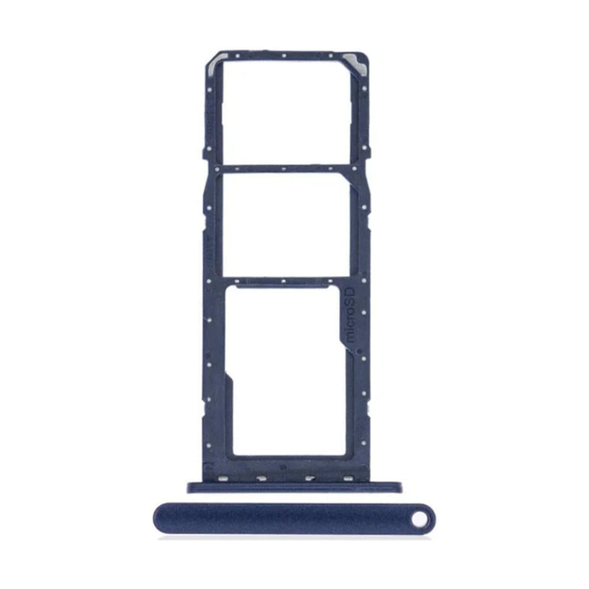 For Samsung Galaxy A02s A025 Replacement Dual Sim Card Tray (Blue)