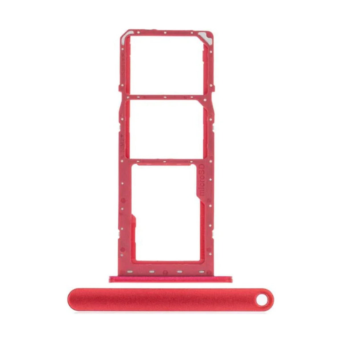 For Samsung Galaxy A02s A025 Replacement Dual Sim Card Tray (Red)