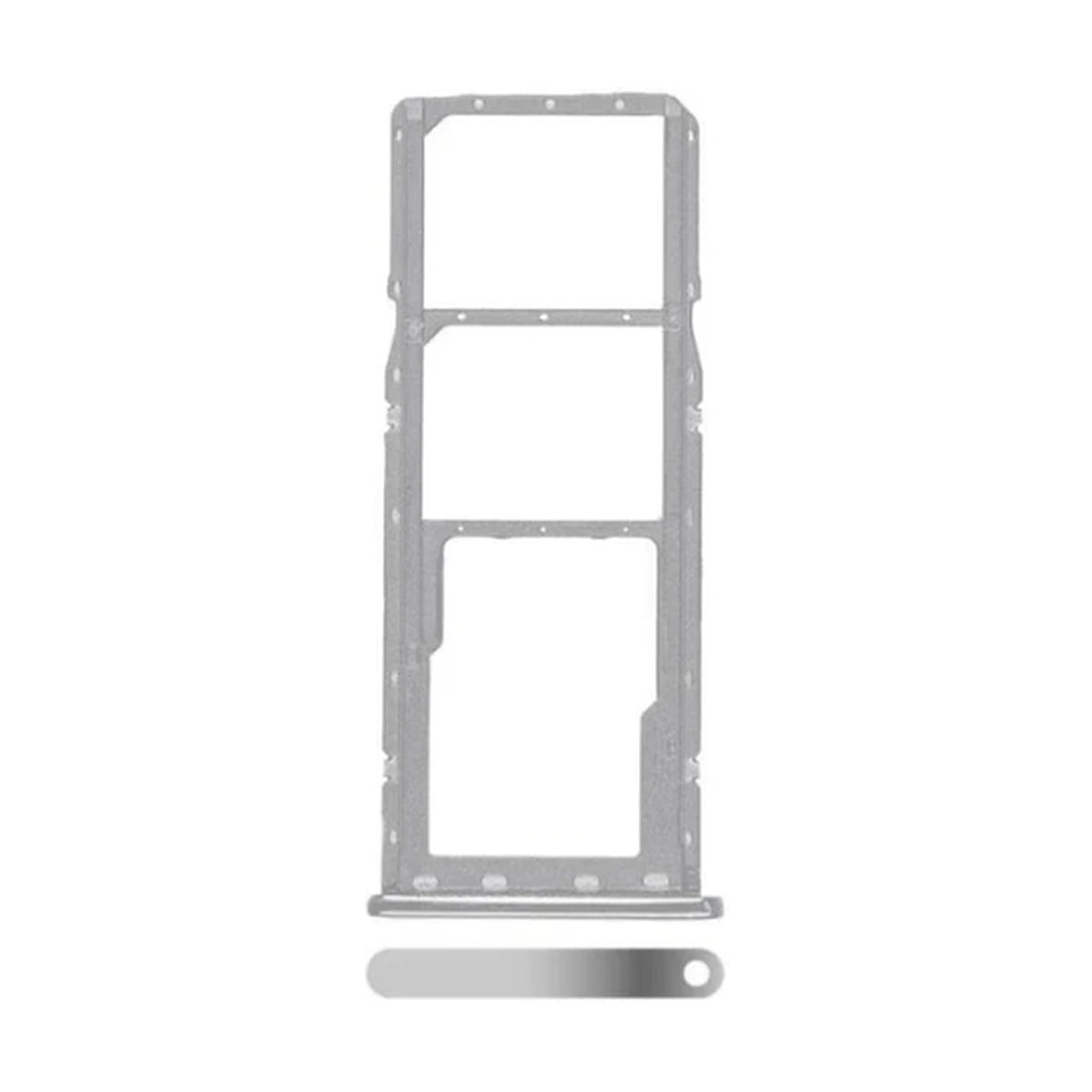 For Samsung Galaxy A7 (2018) A750 Replacement Dual Sim Card Tray (Silver)