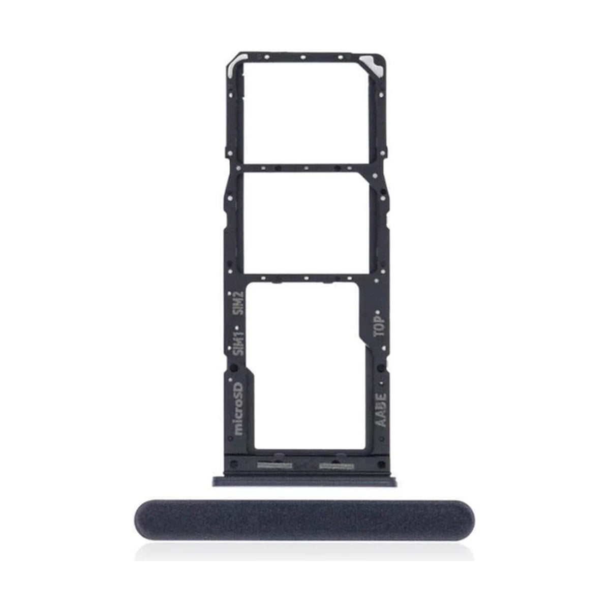 For Samsung Galaxy A12 A125F Replacement Dual Sim Card Tray (Black)