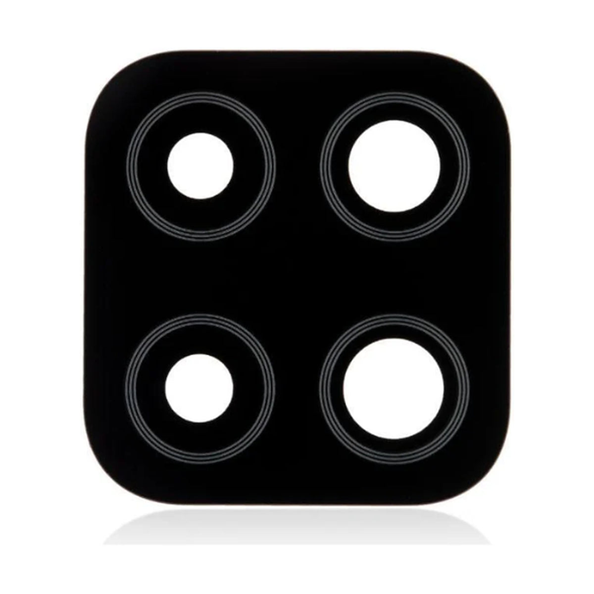 For Samsung Galaxy A12 A125F Replacement Rear Camera Lens With Adhesive (Black)
