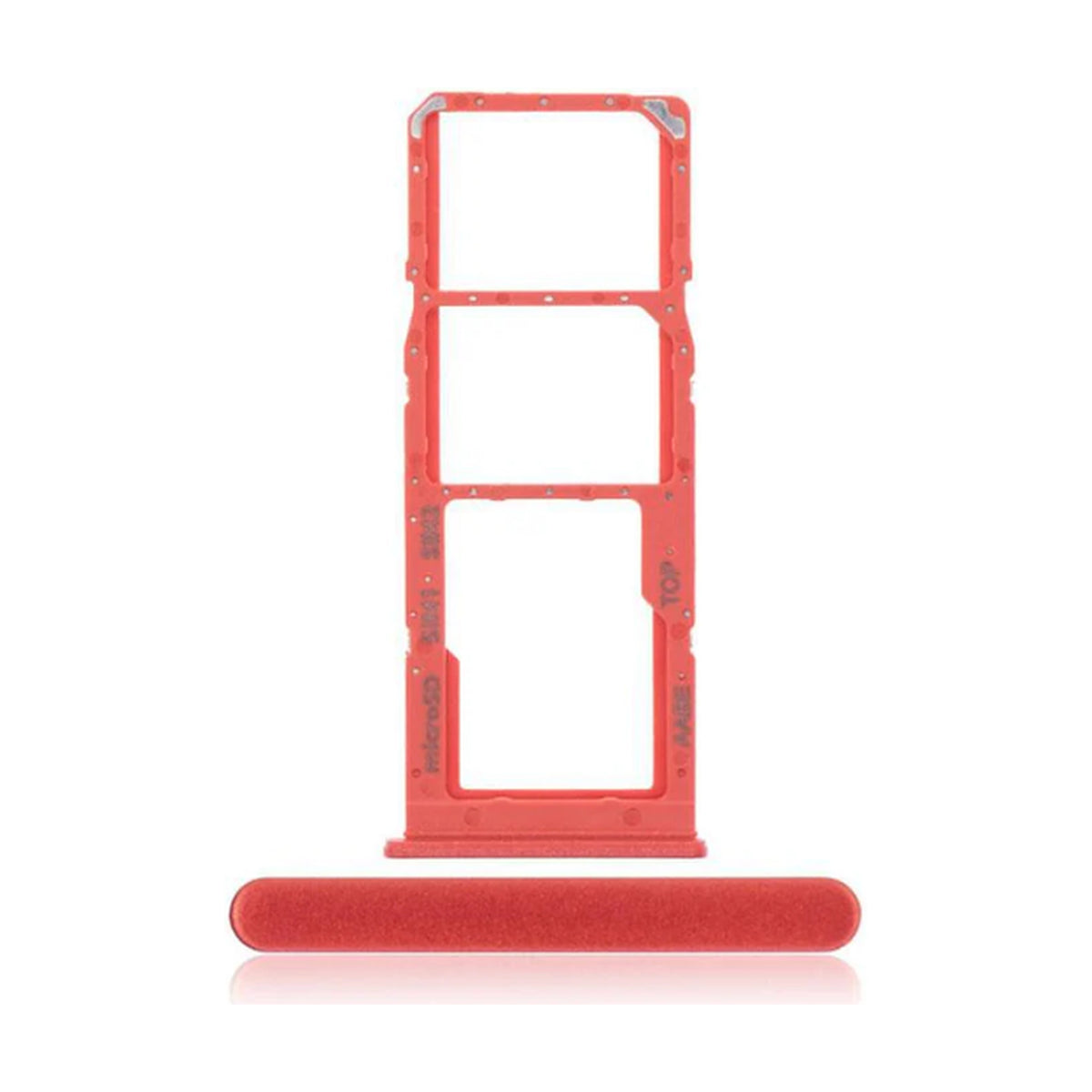 For Samsung Galaxy A12 A125F Replacement Dual Sim Card Tray (Red)