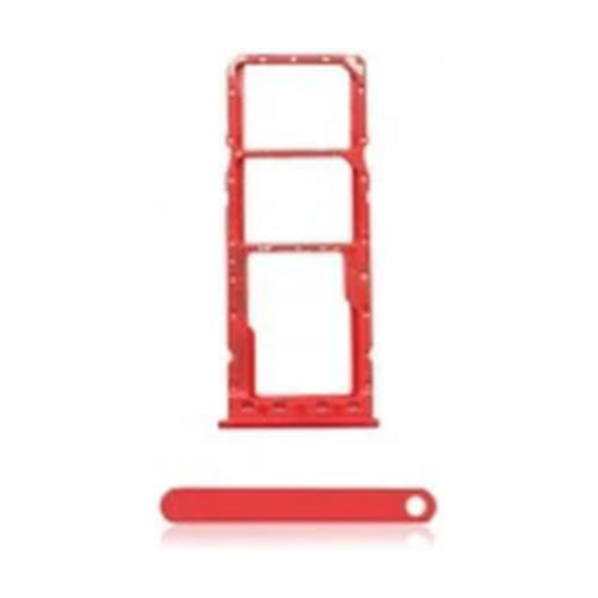 For Samsung Galaxy A20 A205 Replacement Dual Sim Card Tray (Coral Orange)