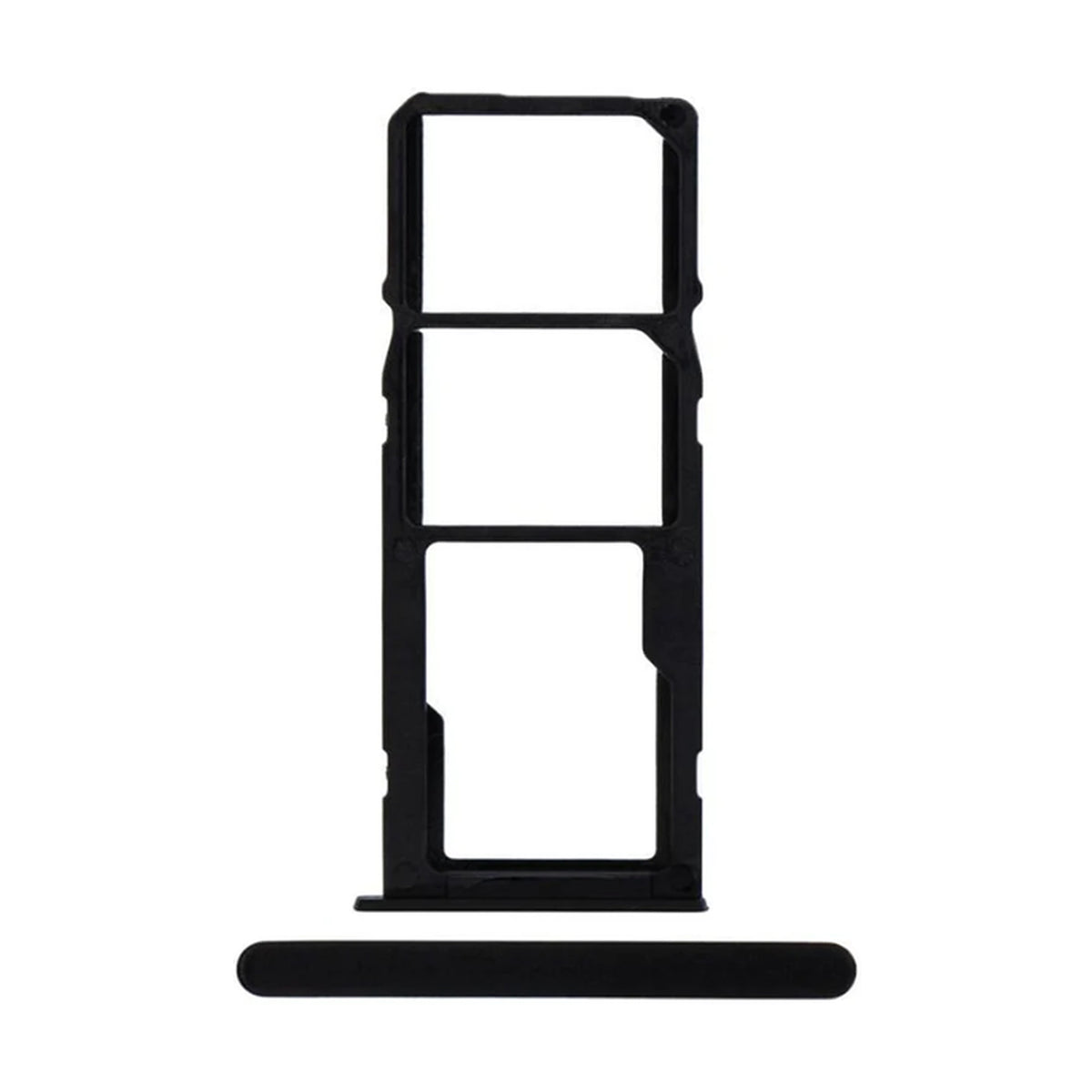 For Samsung Galaxy A21 A215 Replacement Dual Sim Card Tray (Black)