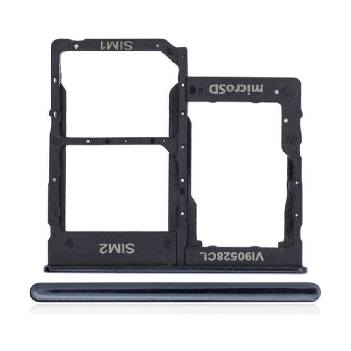 For Samsung Galaxy A40 A405 Replacement Dual Sim Card Tray (Black)
