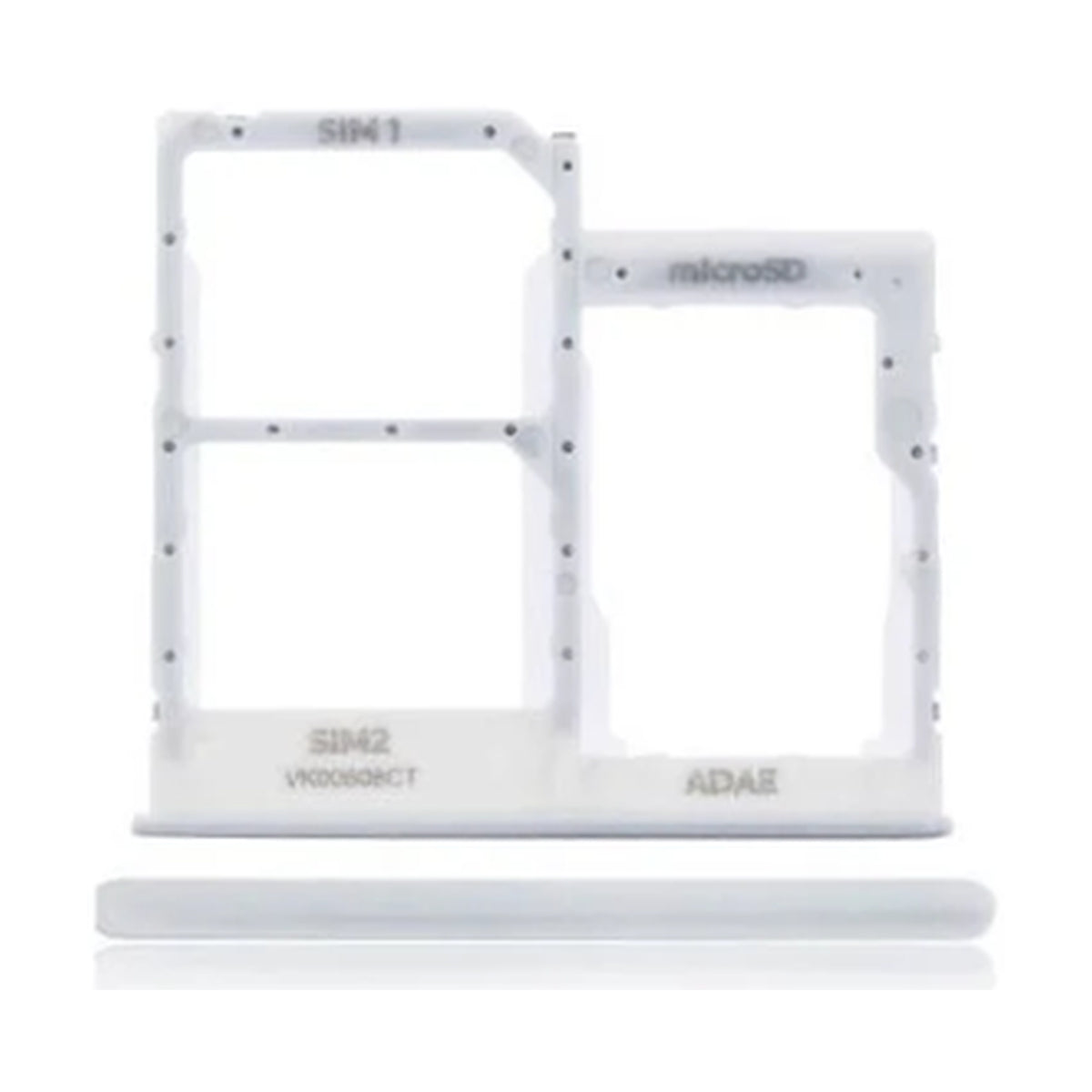 For Samsung Galaxy A41 A415F Replacement Dual Sim Card Tray (Prism Crush Silver)