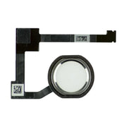 For Apple iPad Air 2 / Mini 4 & 5 / Pro 12.9 Replacement Home Button Flex (White/Silver)