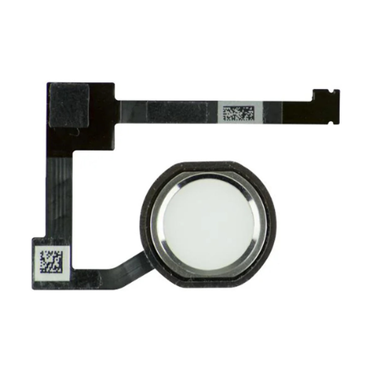 For Apple iPad Air 2 / Mini 4 & 5 / Pro 12.9 Replacement Home Button Flex (White/Silver)