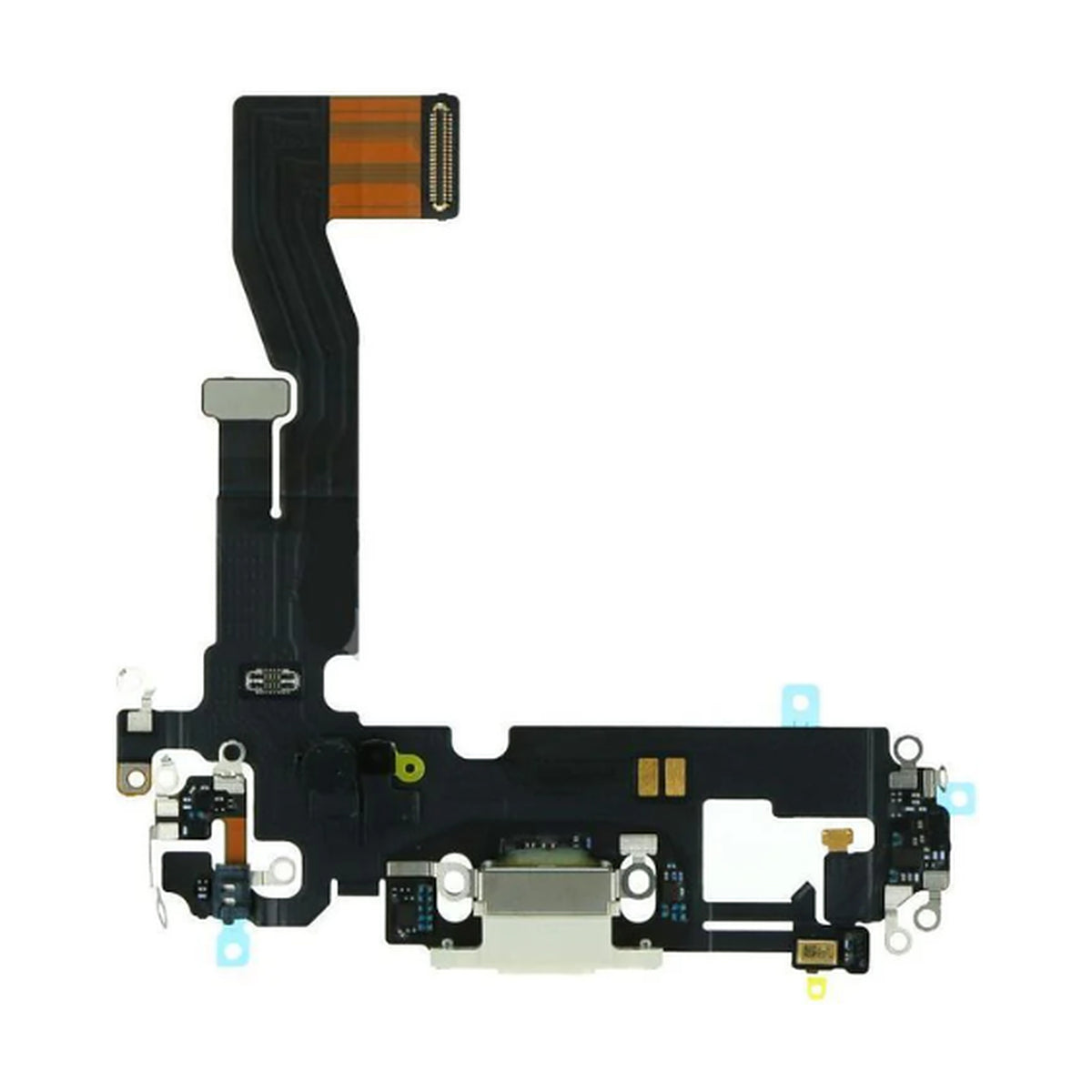 For Apple iPhone 12 / 12 Pro Replacement Charging Port Flex (White)