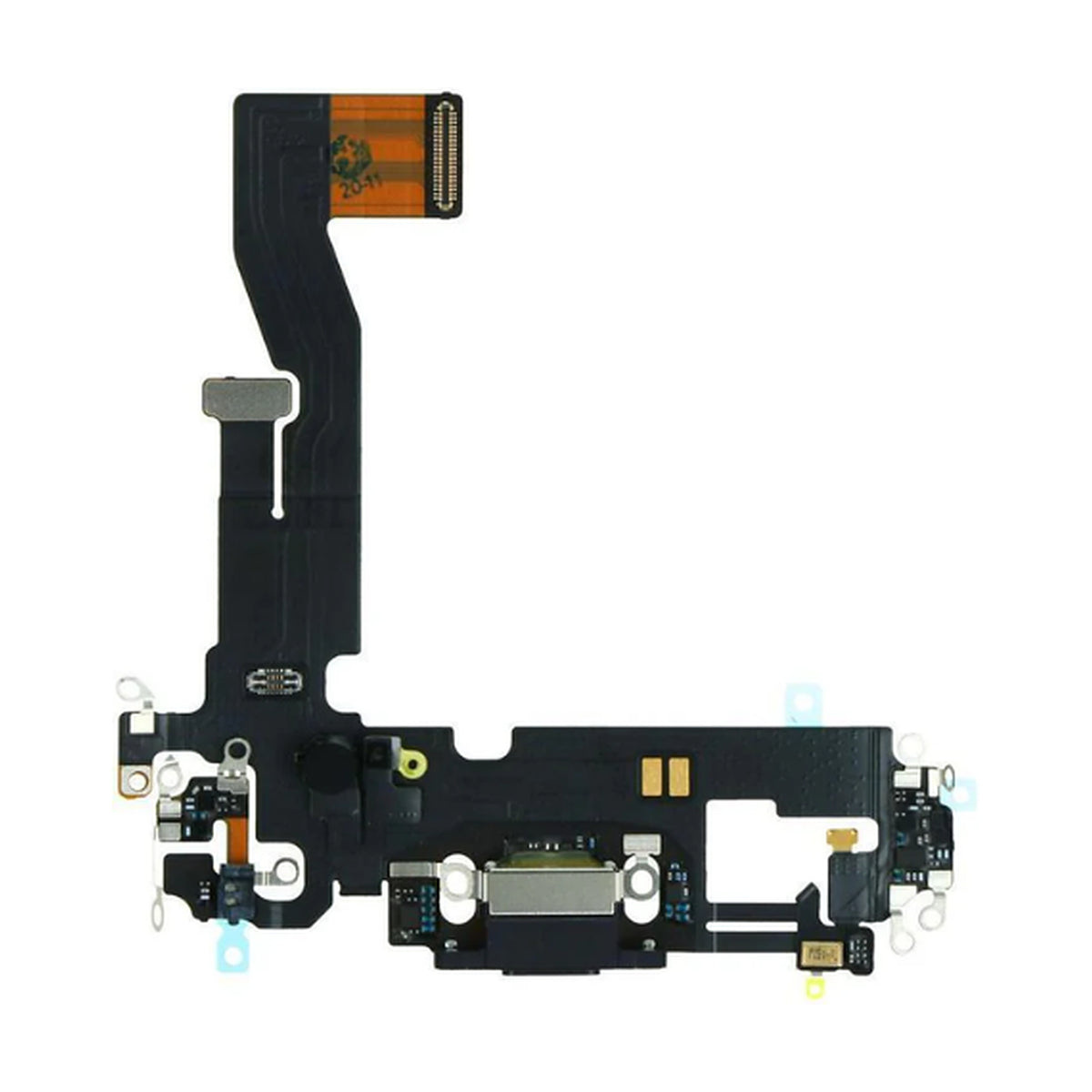 For Apple iPhone 12 / 12 Pro Replacement Charging Port Flex (Black)