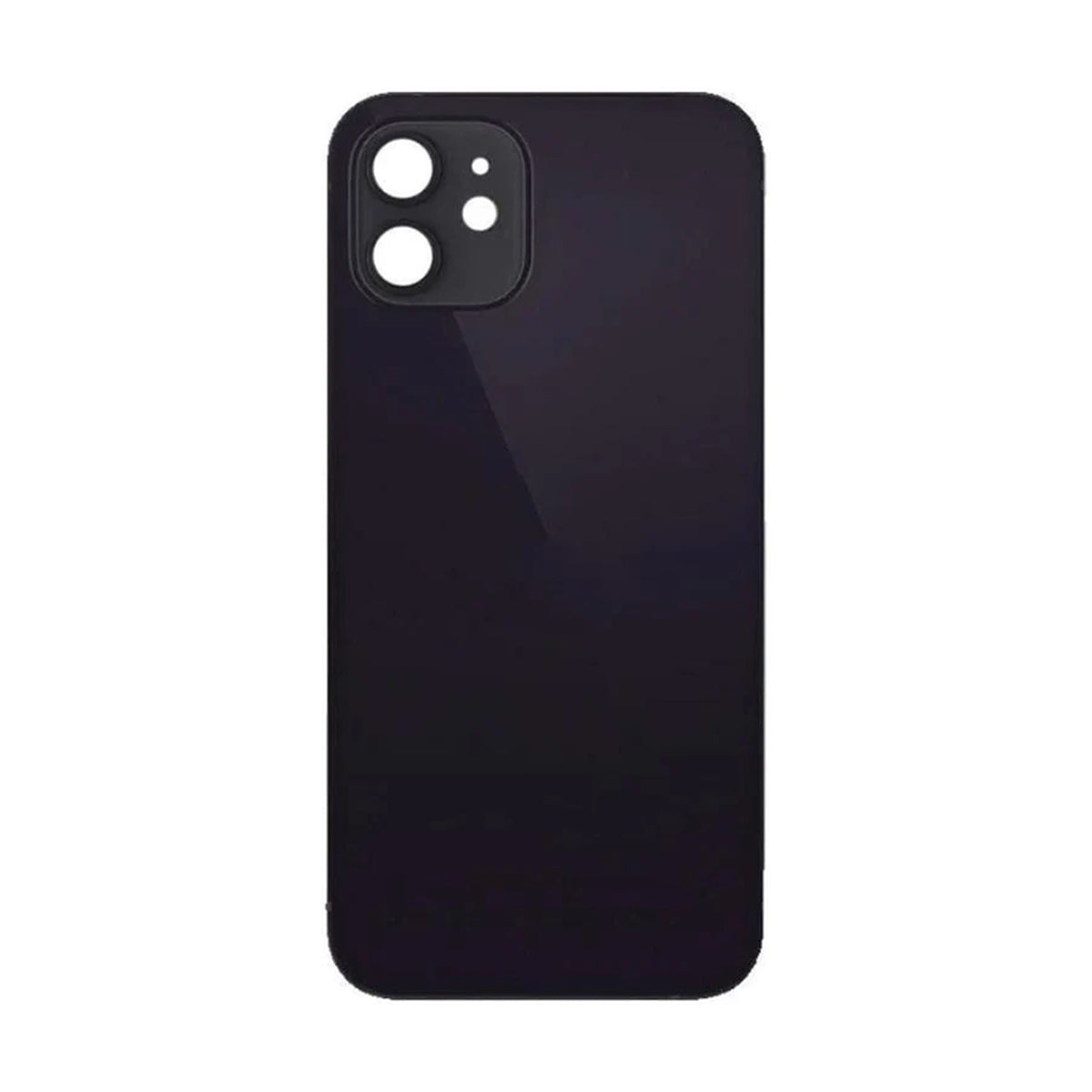 For Apple iPhone 12 Replacement Back Glass (Black)