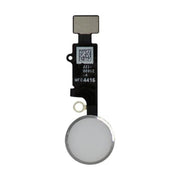For Apple iPhone 7 / 7 Plus / 8 / 8 Plus / SE2 Home Button - White / Silver (Cosmetic Use)