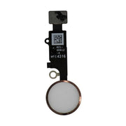 For Apple iPhone 7 / 7 Plus / 8 / 8 Plus / SE2 Home Button - White / Rose Gold (Cosmetic Use)