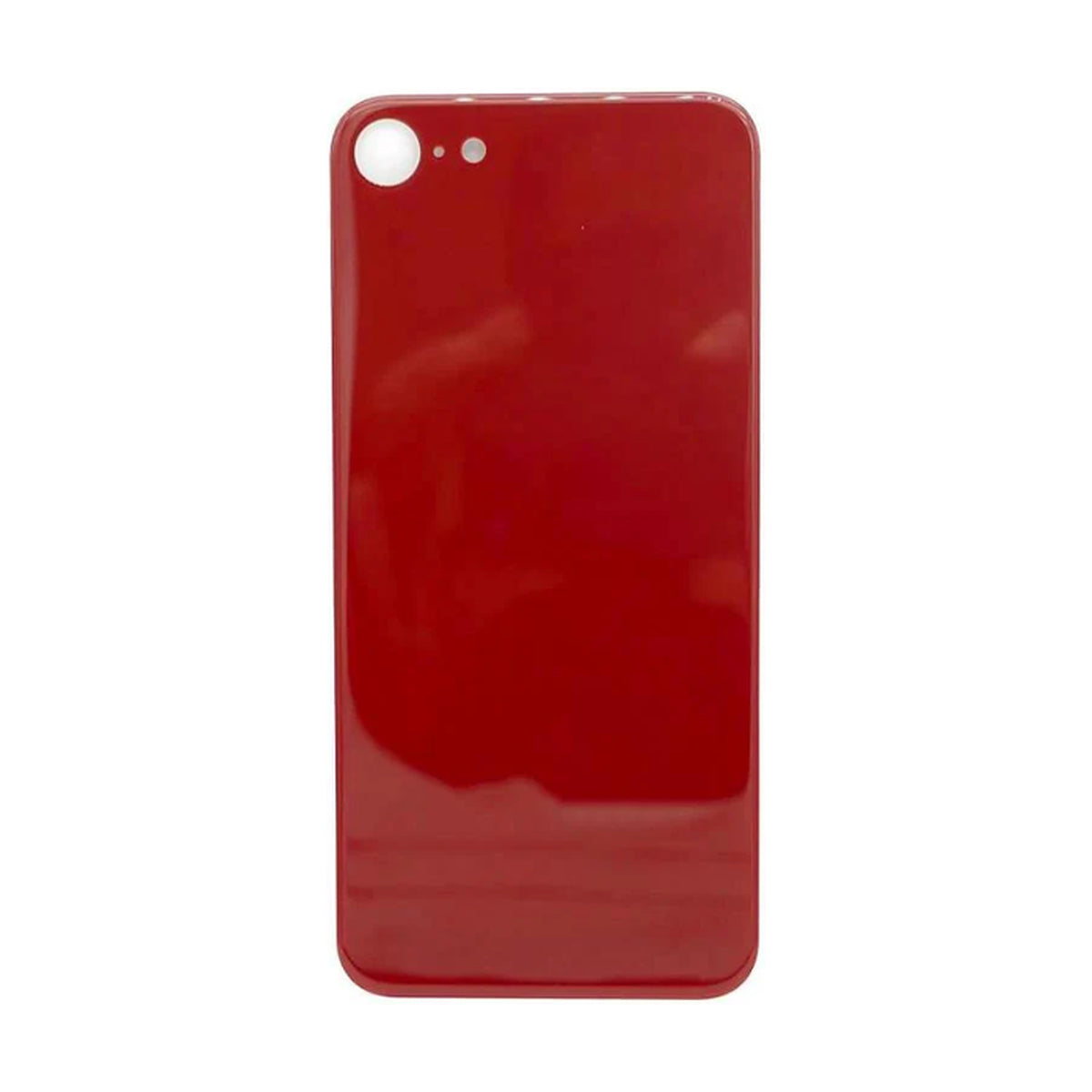 For Apple iPhone 8 Replacement Back Glass (Red) Without Lens - Big Hole