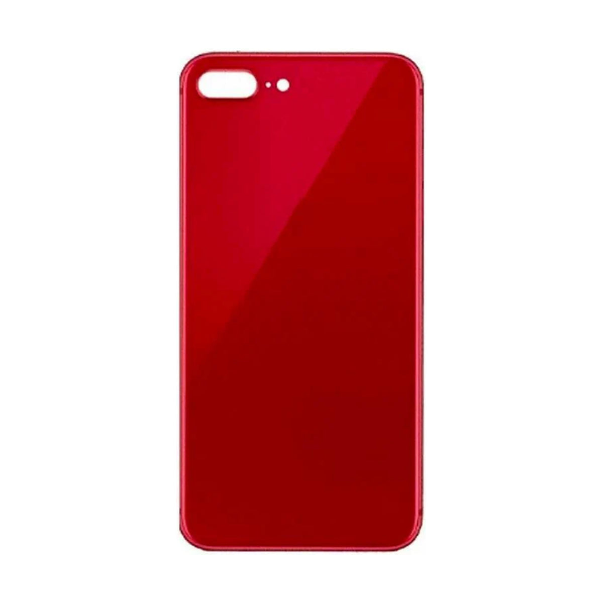 For Apple iPhone 8 Plus Replacement Back Glass (Red) (Big Hole) Without Lens