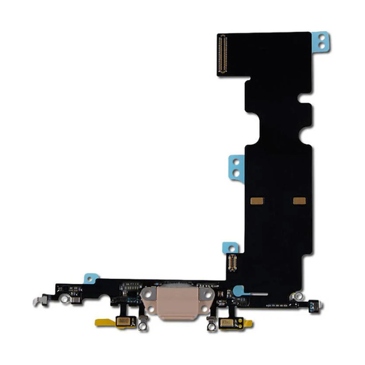For Apple iPhone 8 Plus Replacement Charging Port, Antenna & Microphone Flex - Black (AM)