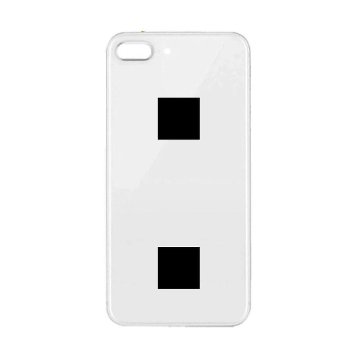 For Apple iPhone 8 Plus Replacement Back Glass (White) (Big Hole) Without Lens