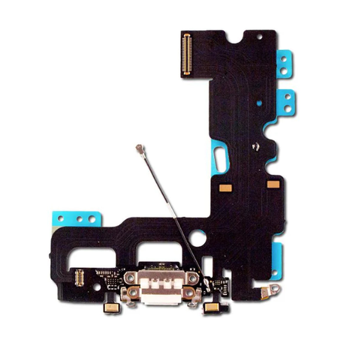 For Apple iPhone 7 Replacement Charging Port, Antenna & Microphone Flex - White (AM)