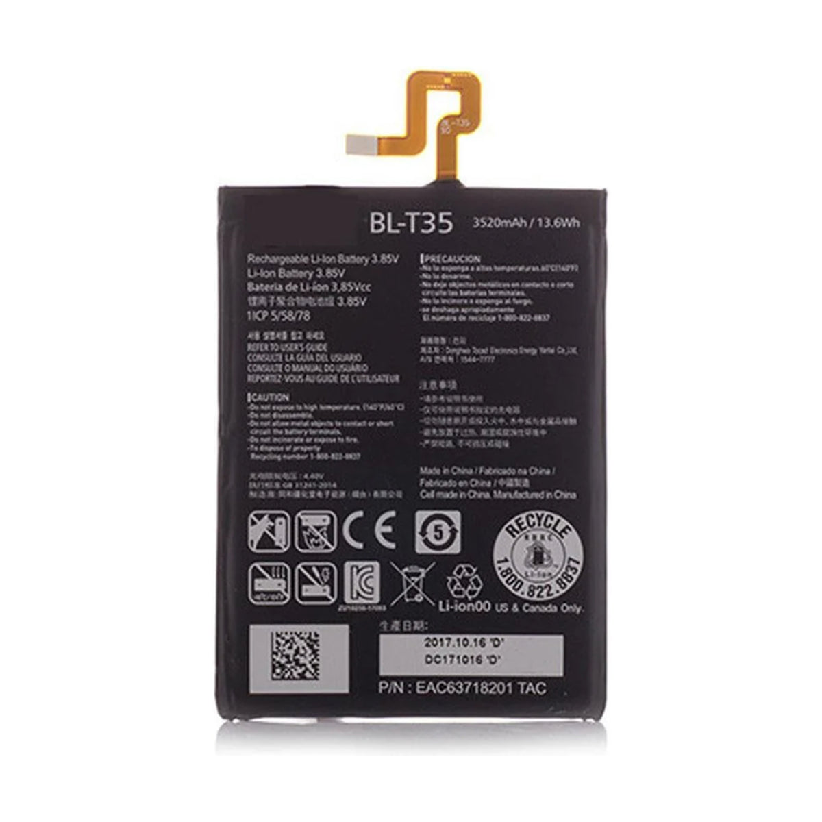 For Google Pixel 2 XL Replacement Battery 3520mAh