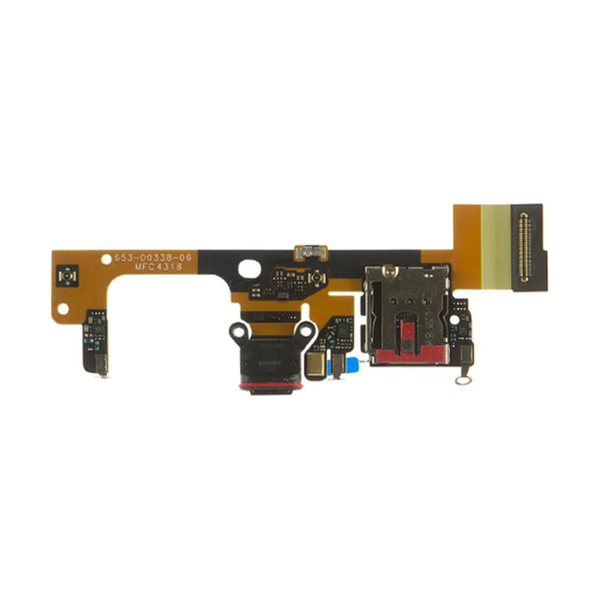 For Google Pixel 3 XL Replacement Charging Port Flex Cable With Microphone & SIM Card Reader
