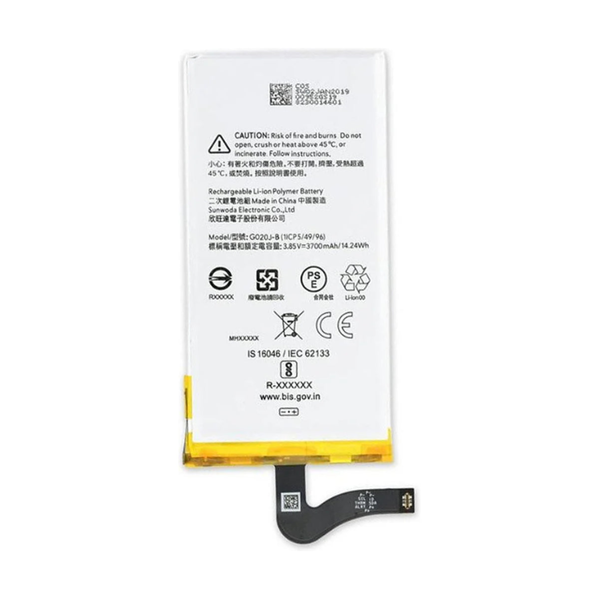 For Google Pixel 4 XL Replacement Battery 3700mAh