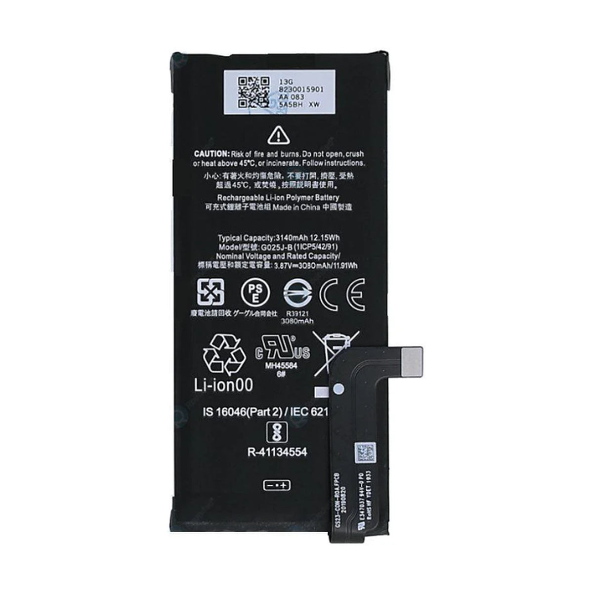 For Google Pixel 4a Replacement Battery 3140 mAh (G823-00159-01)