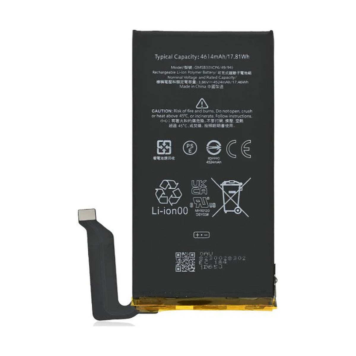 For Google Pixel 6 Replacement Battery 4600 mAh