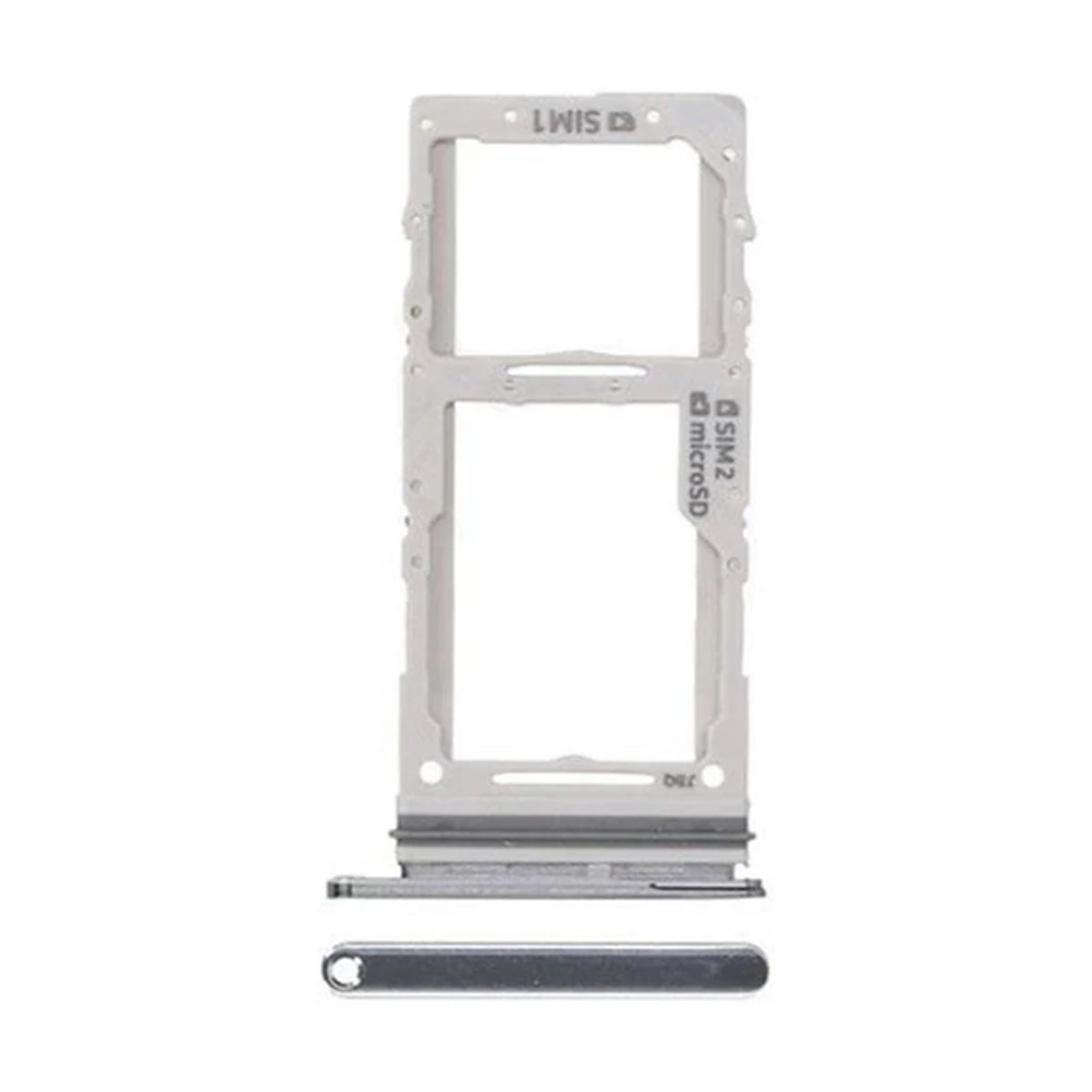 For Samsung Galaxy S20 Plus G985F Replacement Dual Sim Card Tray (Silver)