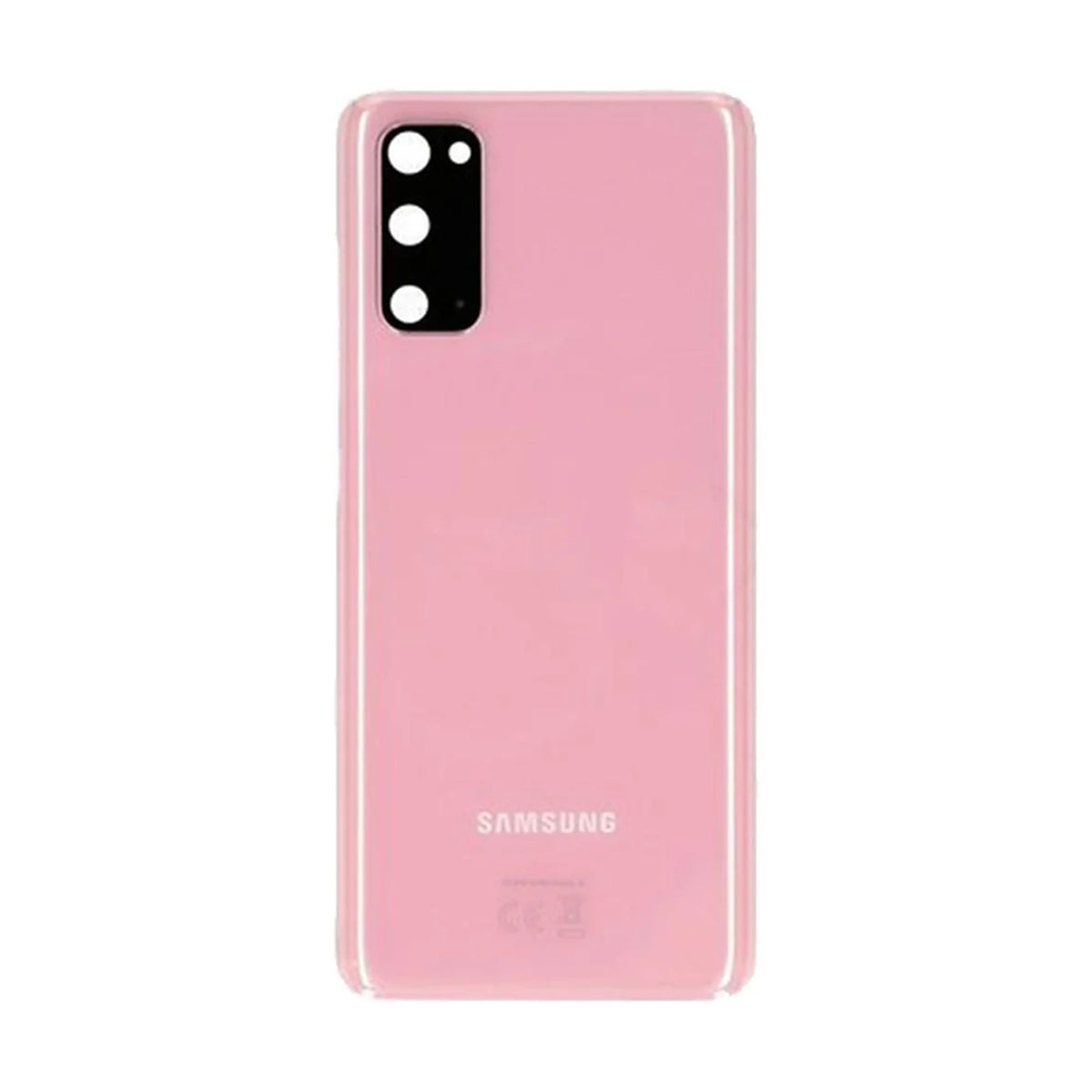 For Samsung Galaxy S20 Replacement Rear Battery Cover Including Lens with Adhesive (Cloud Pink)