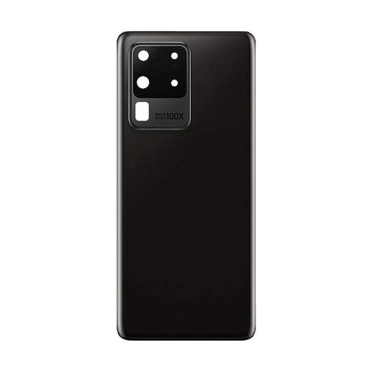 For Samsung Galaxy S20 Ultra Replacement Rear Battery Cover Inc Camera Lens Frame with Adhesive (Cosmic Black)