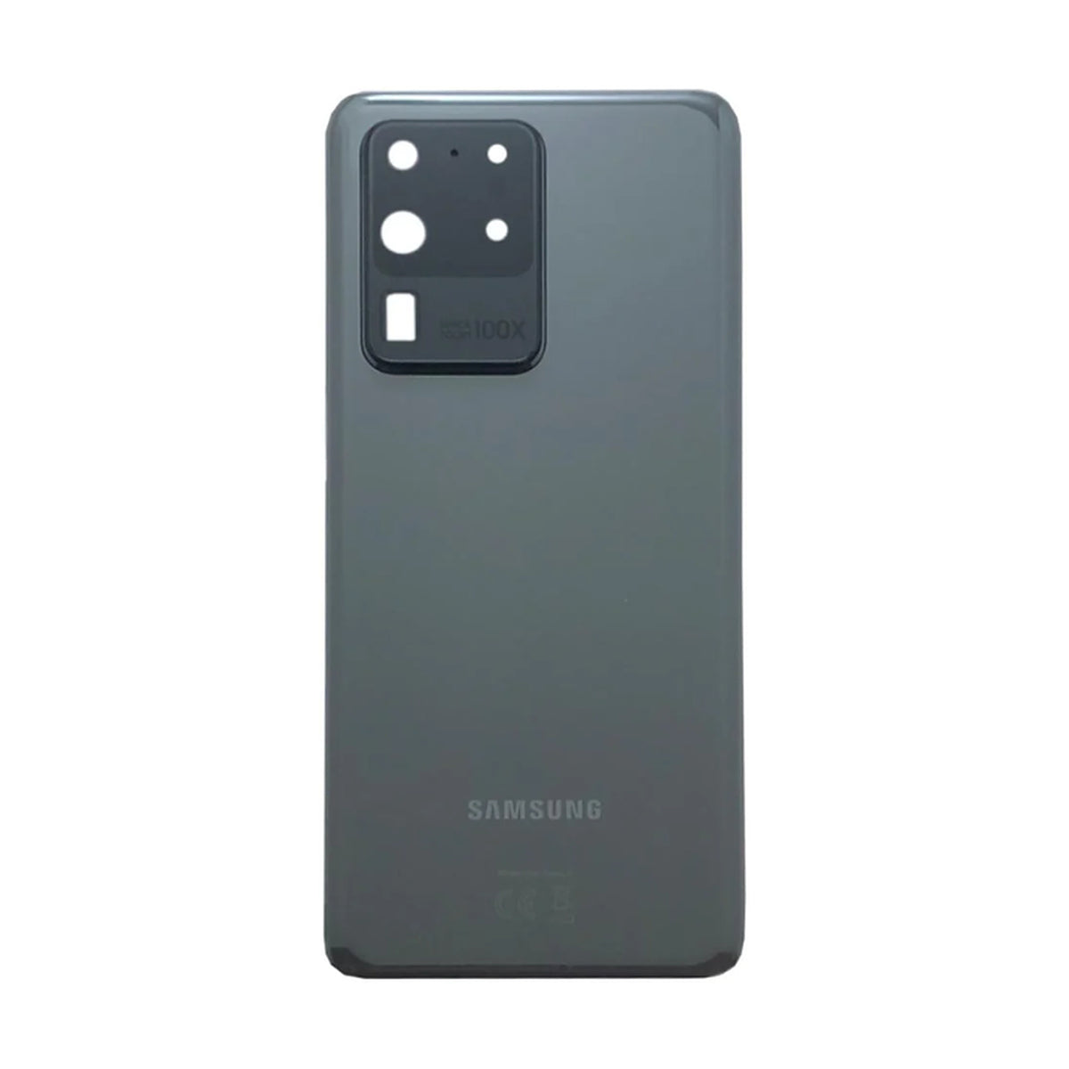 For Samsung Galaxy S20 Ultra Replacement Rear Battery Cover Including Lens with Adhesive (Cosmic Grey)