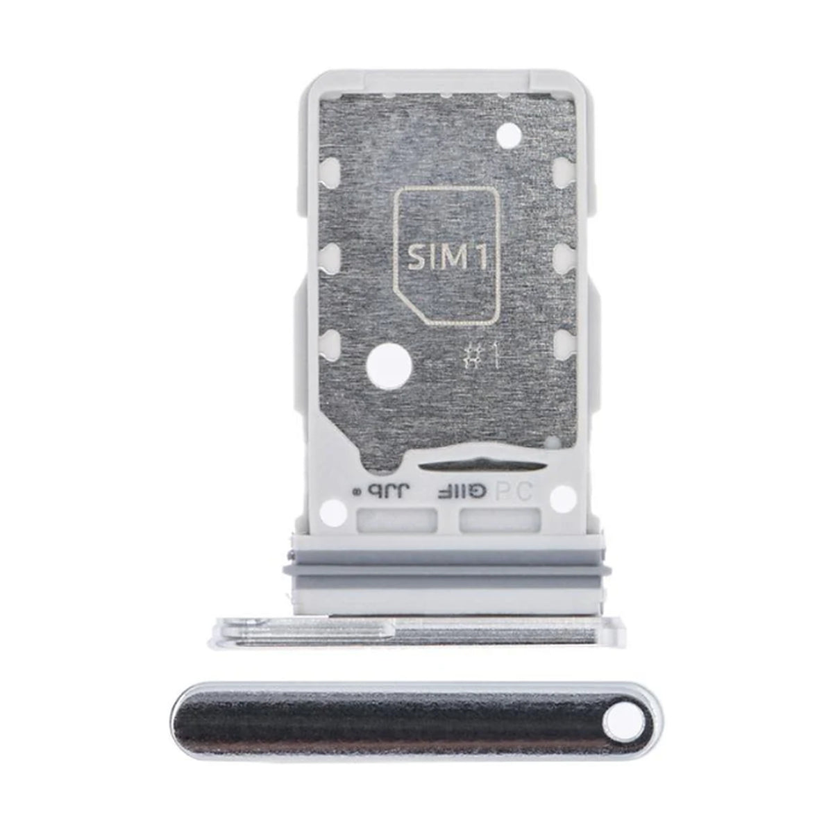 For Samsung Galaxy S21 Ultra Replacement Dual Sim Card Tray (Phantom Silver)