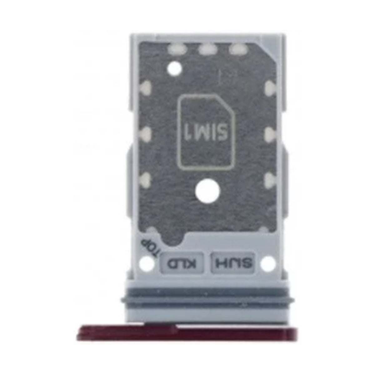 For Samsung Galaxy S22 Ultra G908B Replacement Sim Card Tray (Burgundy)
