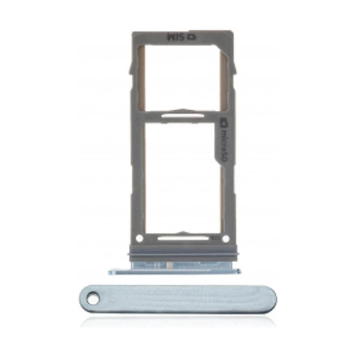 For Samsung Galaxy S10 / S10 Plus Replacement Dual Sim Card Tray (Prism Blue)