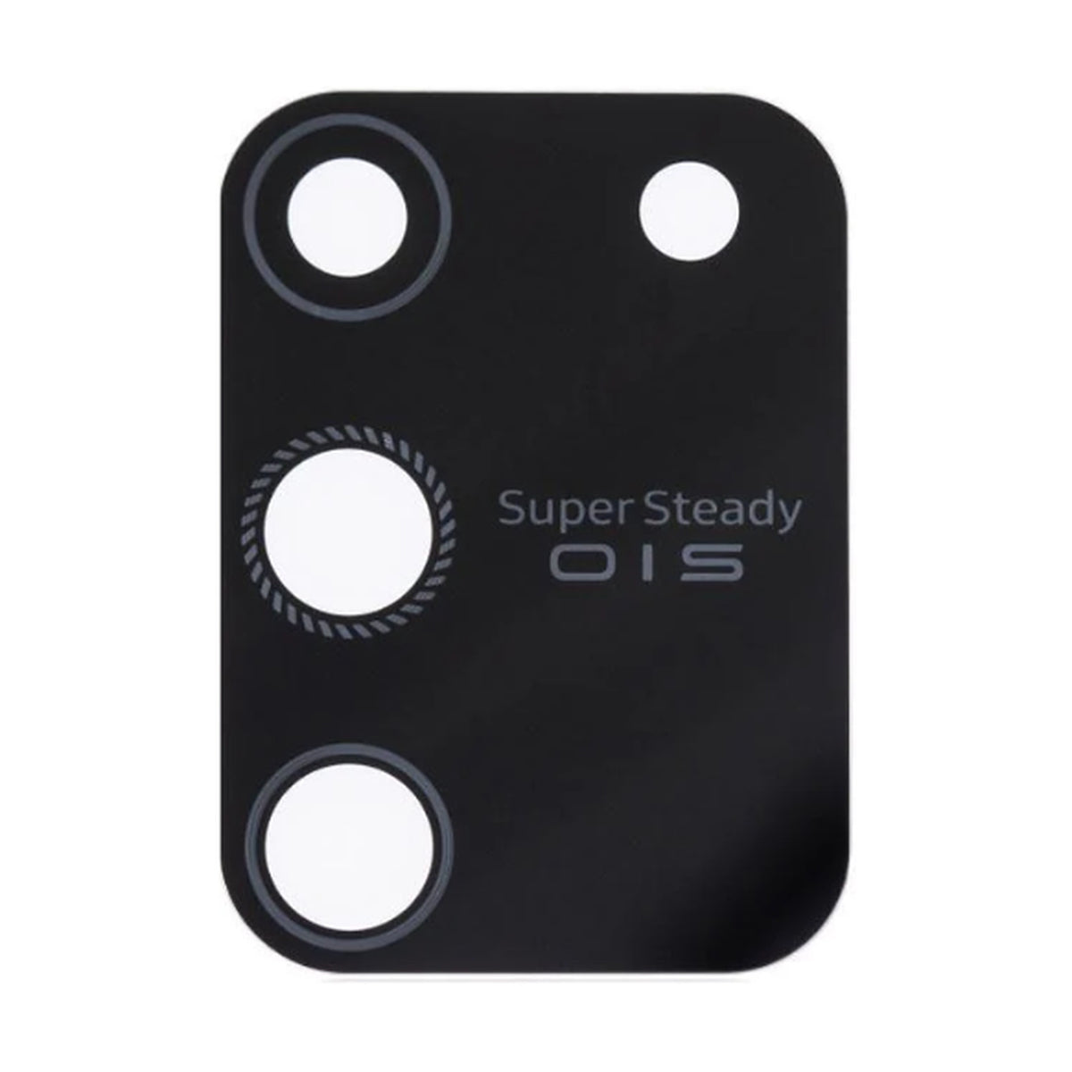 For Samsung Galaxy S10 Lite G770 Replacement Rear Camera Lens With Adhesive (Black)