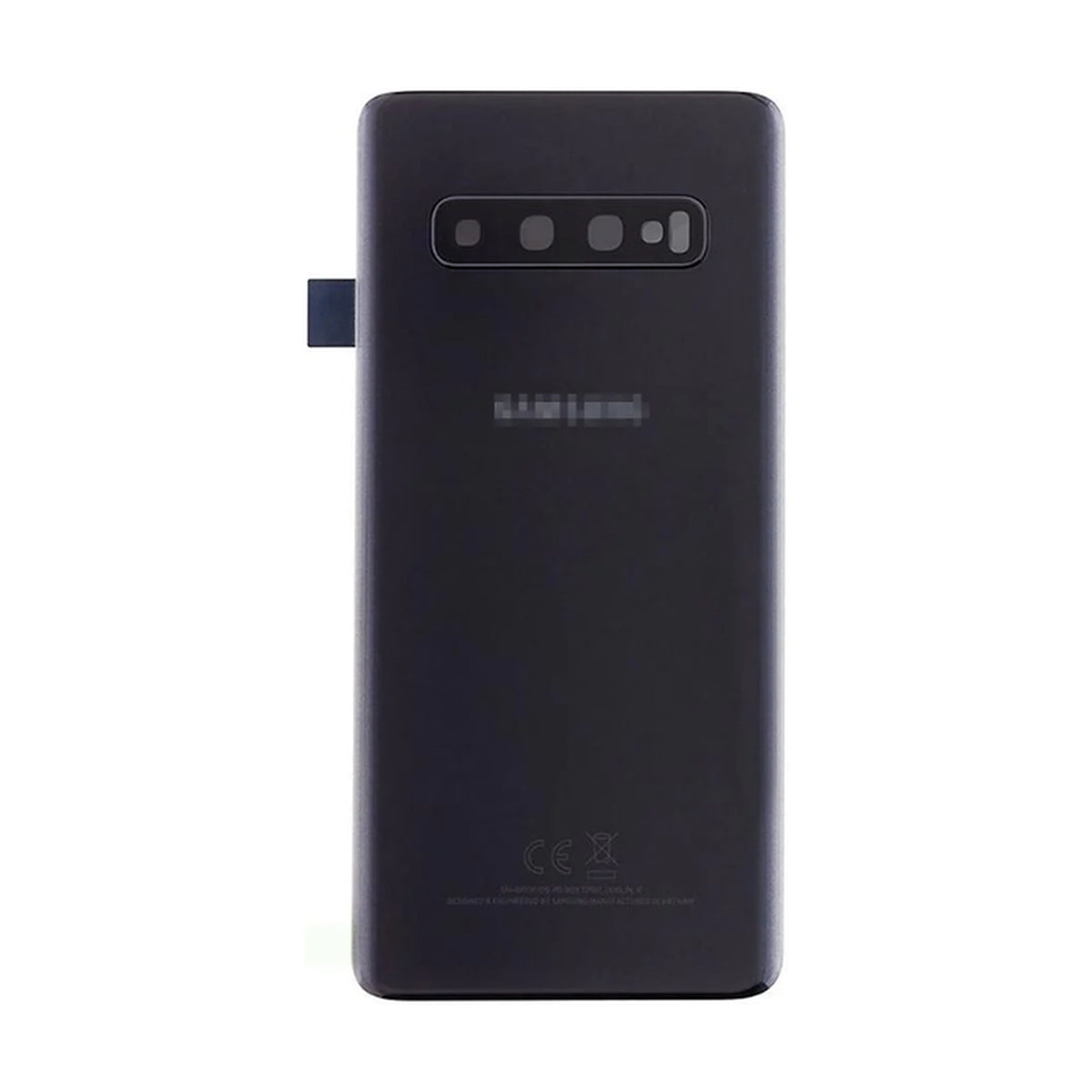 For Samsung Galaxy S10 Plus Replacement Rear Battery Cover with Adhesive (Prism Black)