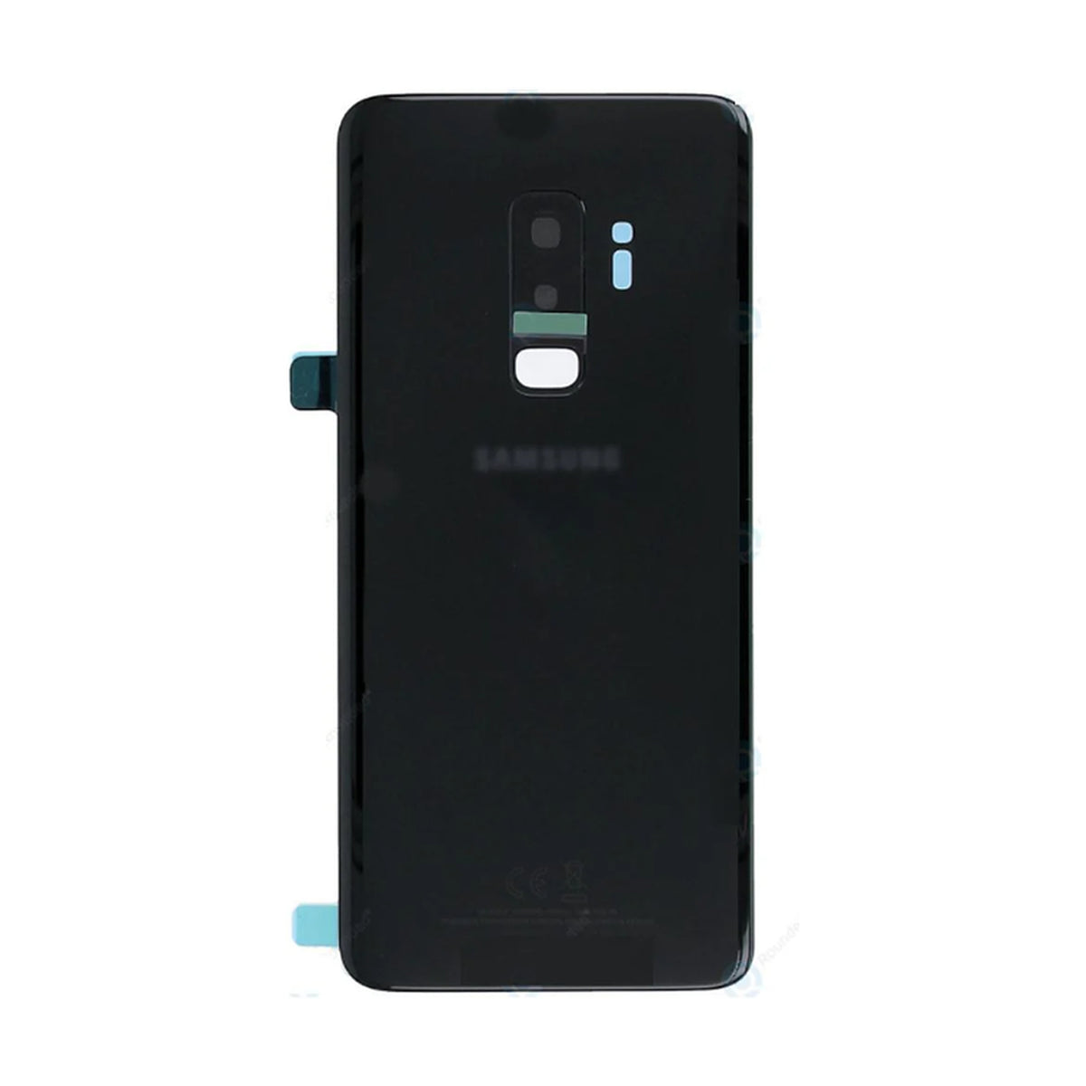 For Samsung Galaxy S9 Plus Replacement Rear Battery Cover with Adhesive & Camera Lens (Black)