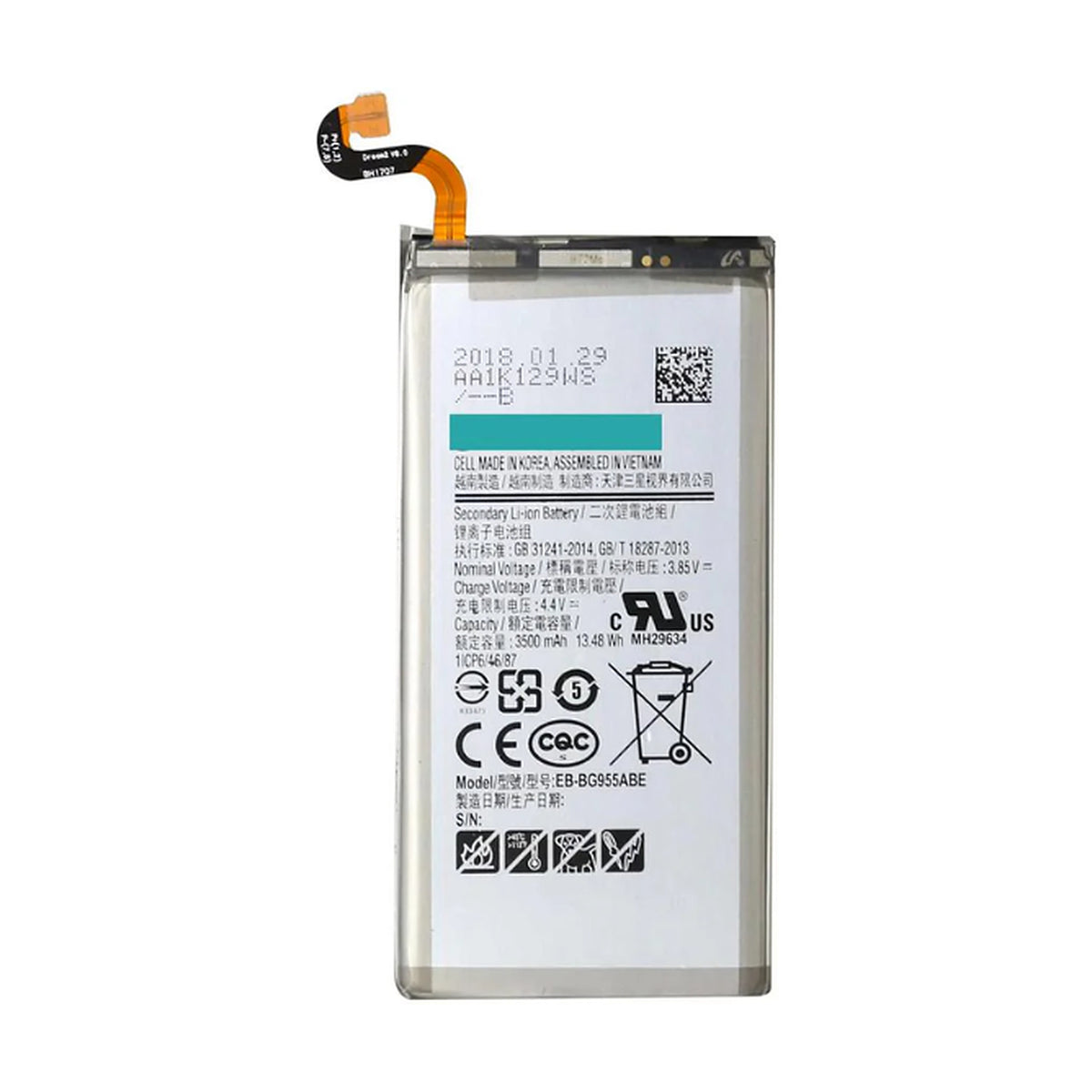 For Samsung Galaxy S8 Plus G955F Replacement Battery 3500mAh