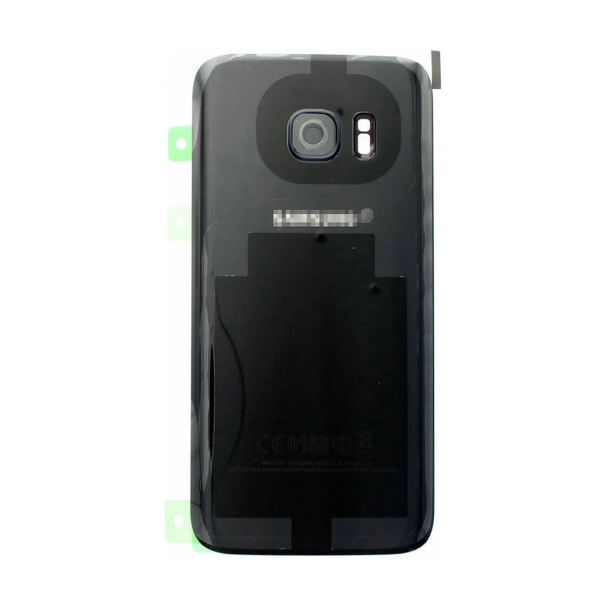 For Samsung Galaxy S7 Replacement Rear Battery Cover inc Camera Lens with Adhesive (Black)